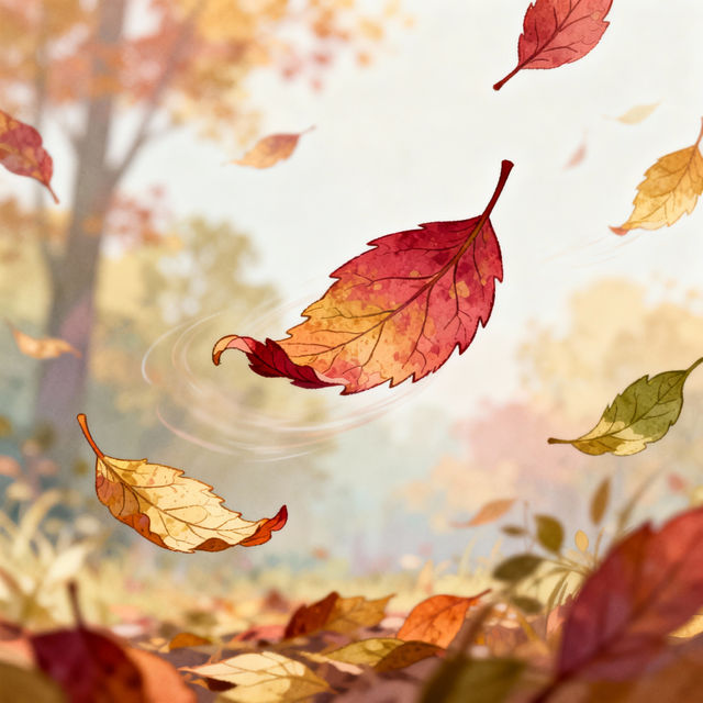 Falling Leaves Drawings gallery