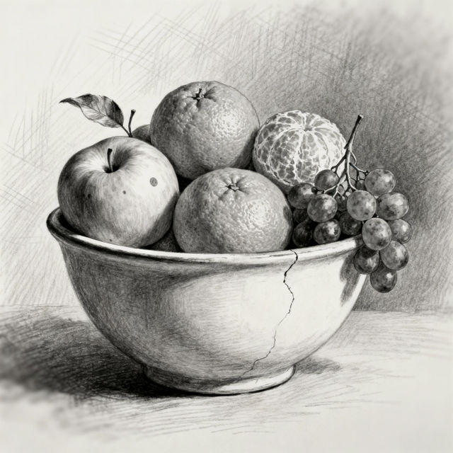 Bowl of Fruit Drawings gallery