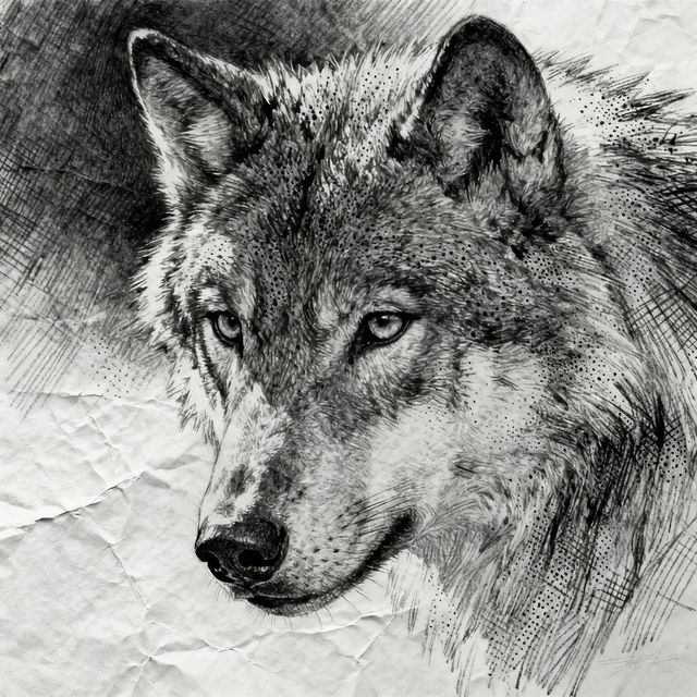 Easy Pencil Wolf Drawings gallery