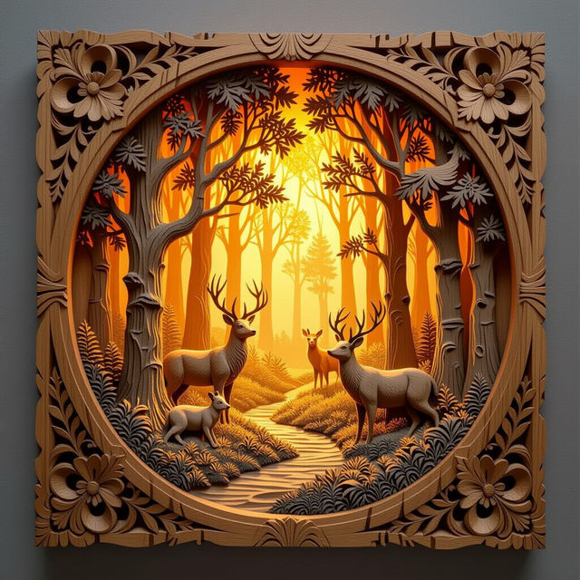 Carved Wooden Wall Art gallery