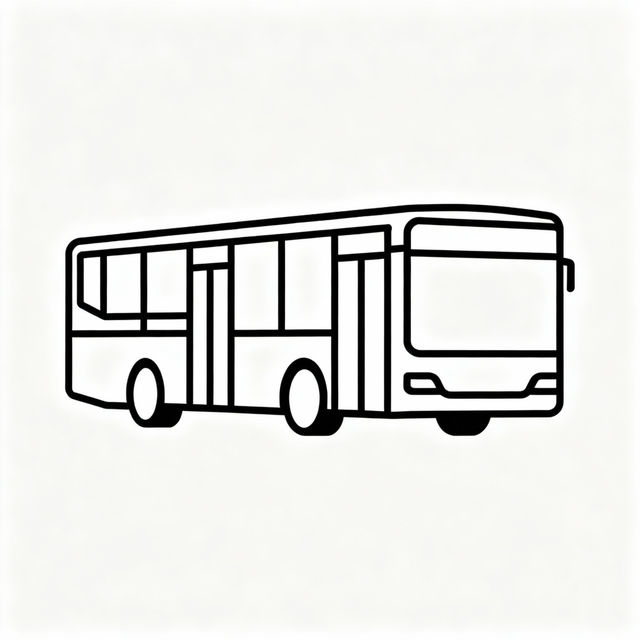 Simple Bus Drawings - AI Generated gallery