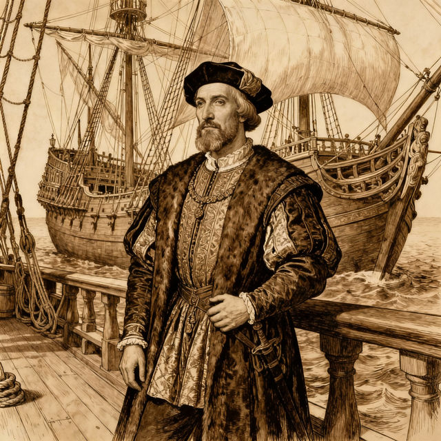 Vasco Da Gama Drawings - AI Generated gallery