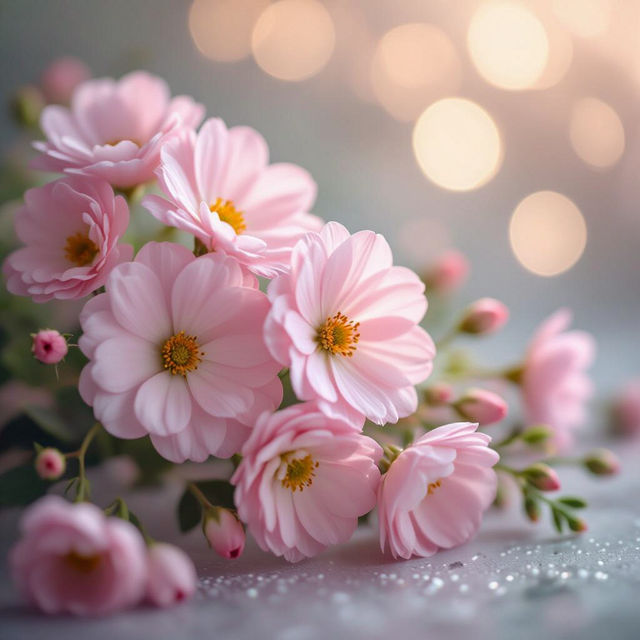 Pastel Pink Flower Wallpaper gallery