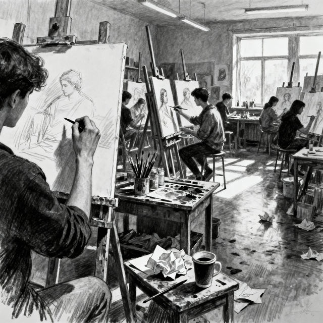 Sketch School - AI Art gallery