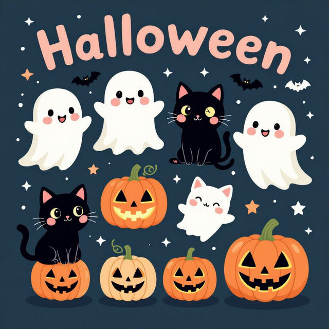 Kawaii Cute Halloween Wallpaper gallery