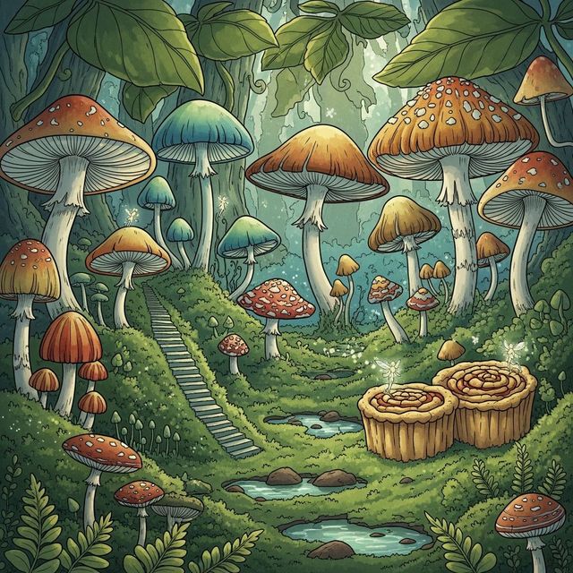 Mushrooms Drawing Gallery gallery