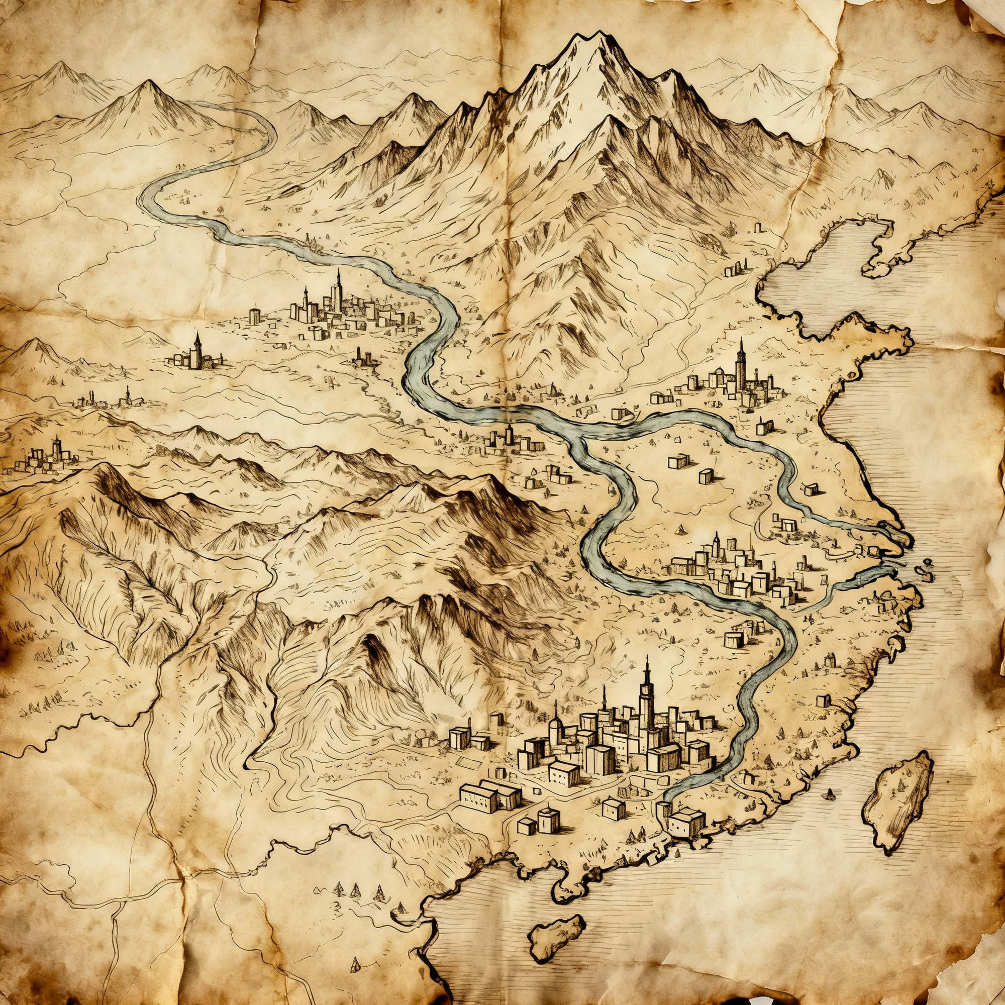 Sketch Map Art - Create Unique Maps With AI