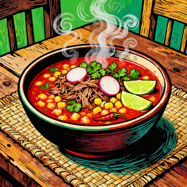 Pozole Drawings - AI Art gallery