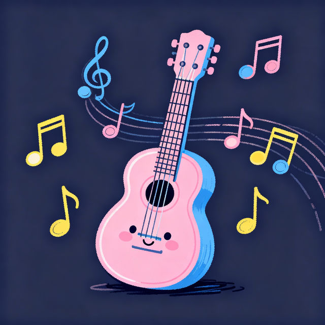 Cute Music Drawings - Made With AI gallery