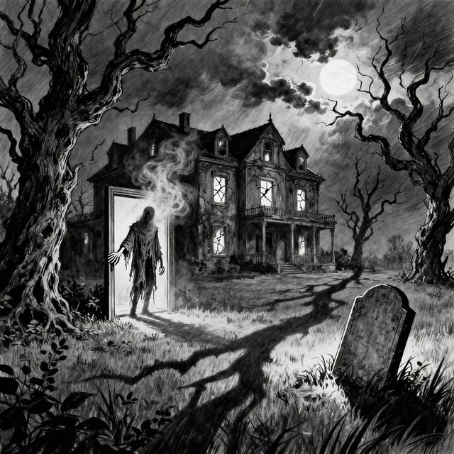 Scary Movie Drawings - AI Generated gallery