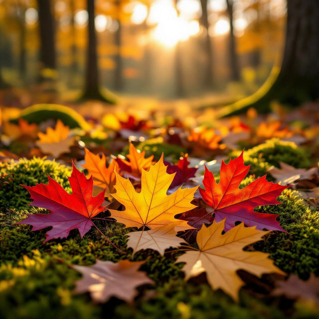 Fall Leaf Images - AI Generated gallery