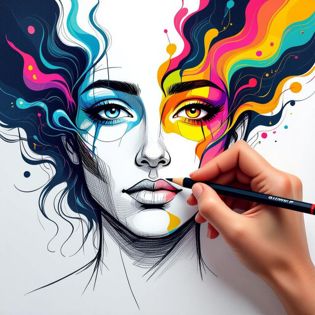 Step By Step Face Drawing with AI gallery