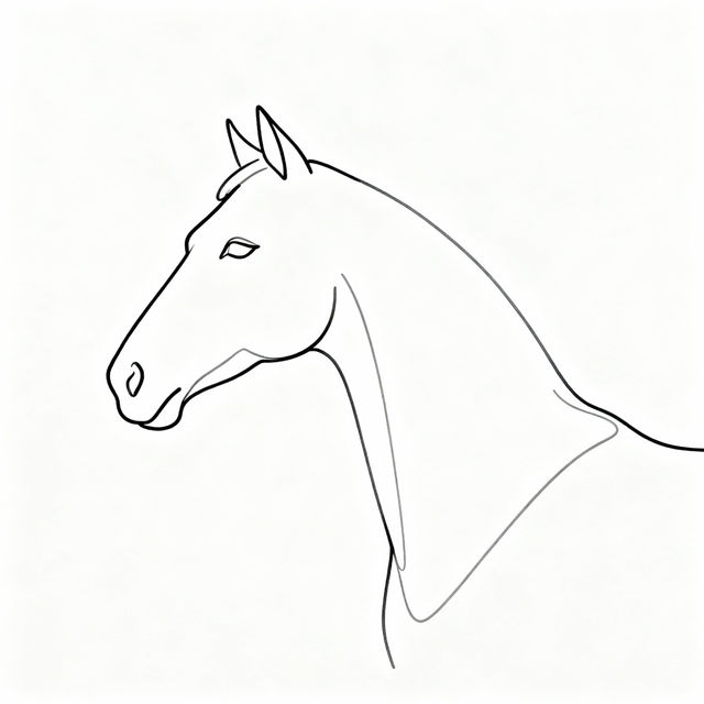 Horse Simple Drawings gallery