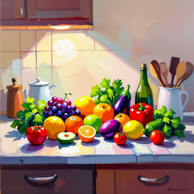 Art For Kitchen Walls - AI Generated gallery