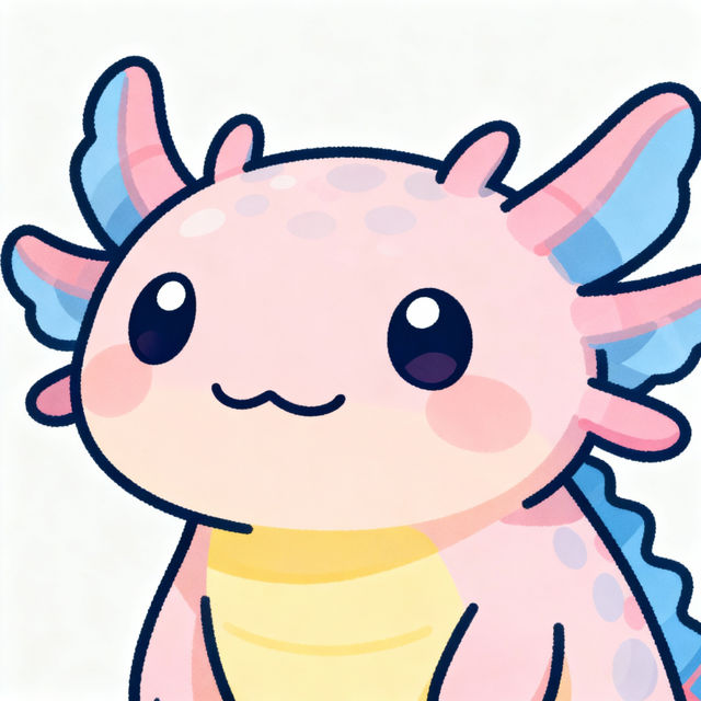 Easy Axolotl Drawing gallery