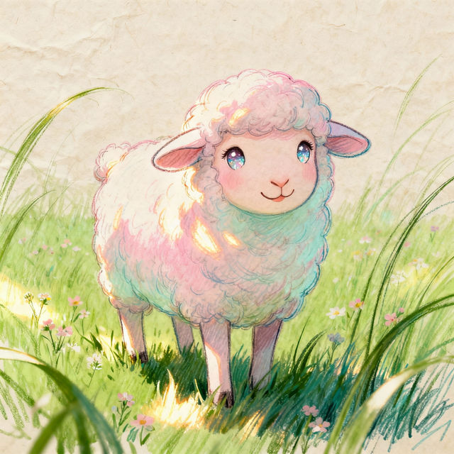 Drawing Of Sheep gallery