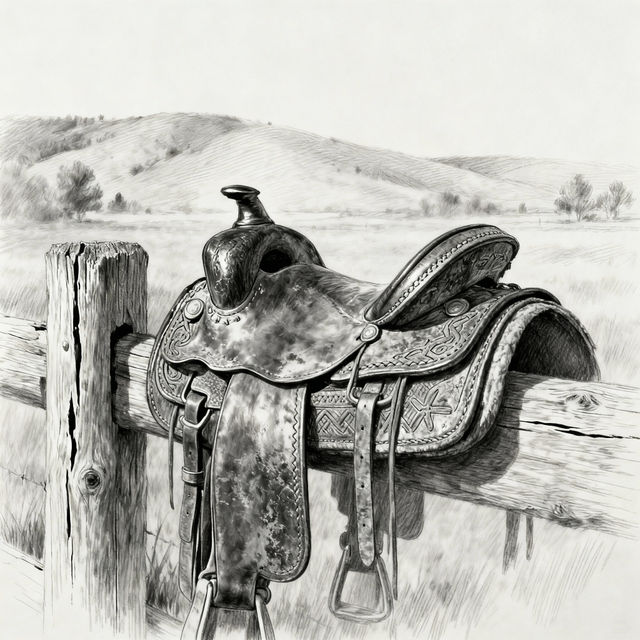 Saddle Drawings - AI Generated Art gallery