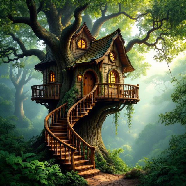 Pictures of Tree Houses - AI Generated gallery