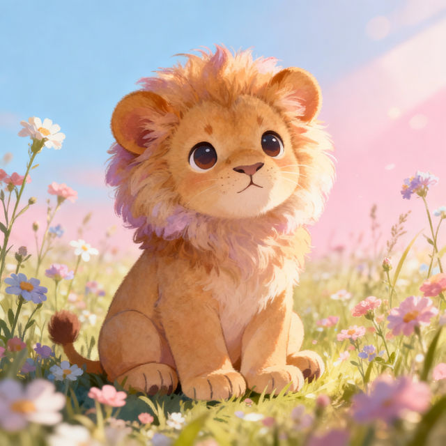 Baby Lion Drawings - Made With AI gallery