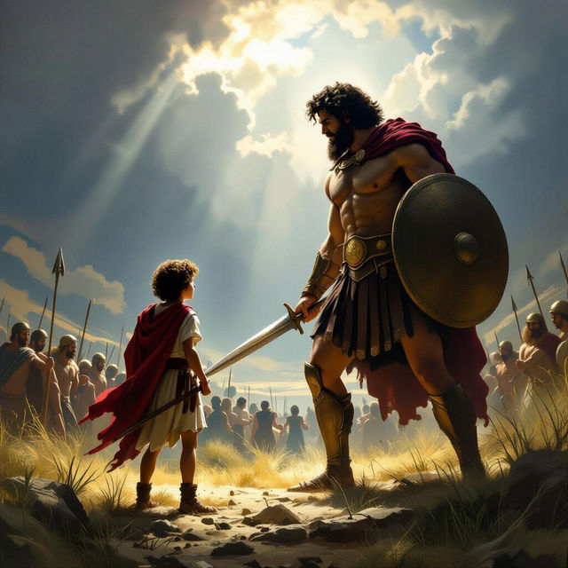 David vs Goliath Art - AI Generated gallery