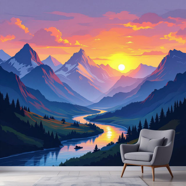 Mural Wallpaper Landscape gallery