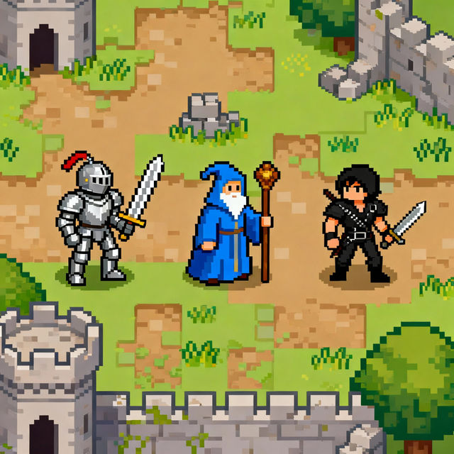 Top Down Pixel Art Characters gallery