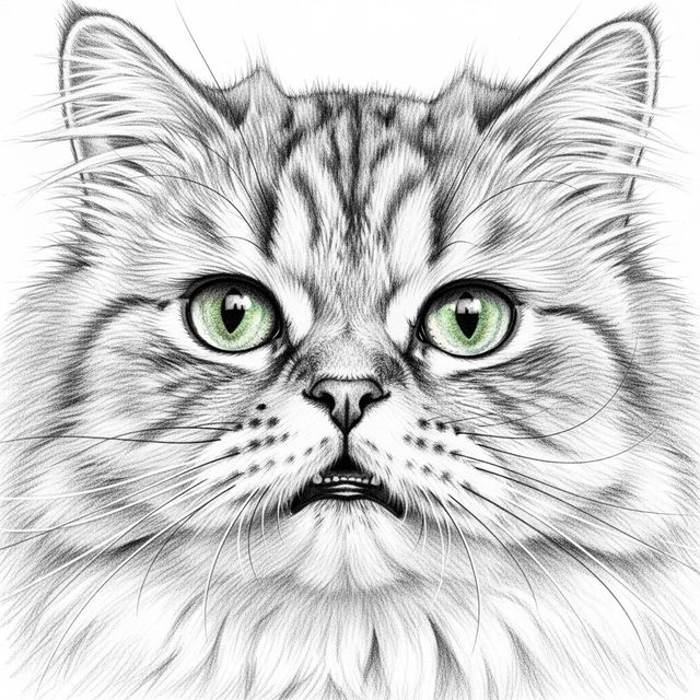 AI Cat Face Drawing Gallery gallery