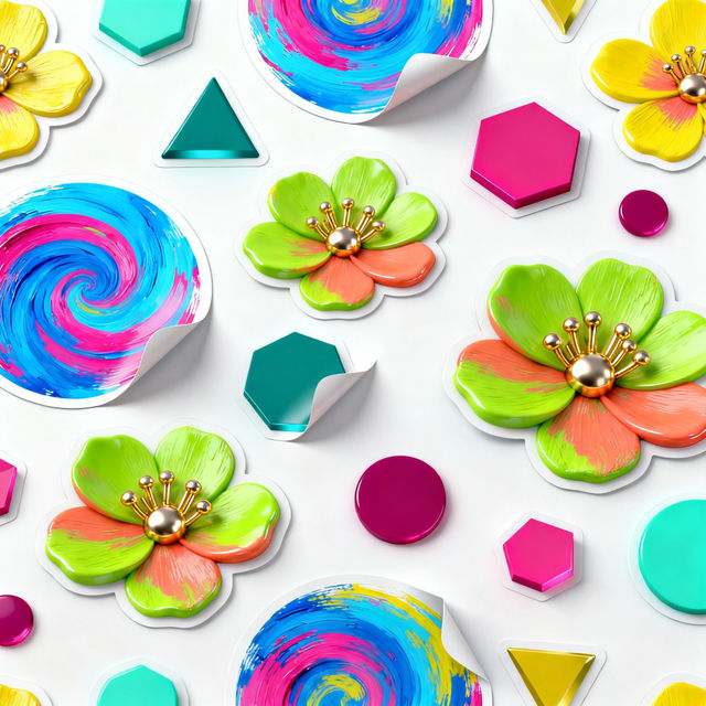 AI-Generated Wall Art Stickers gallery