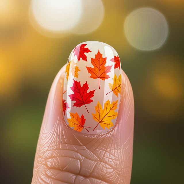 Leaf Nail Art gallery