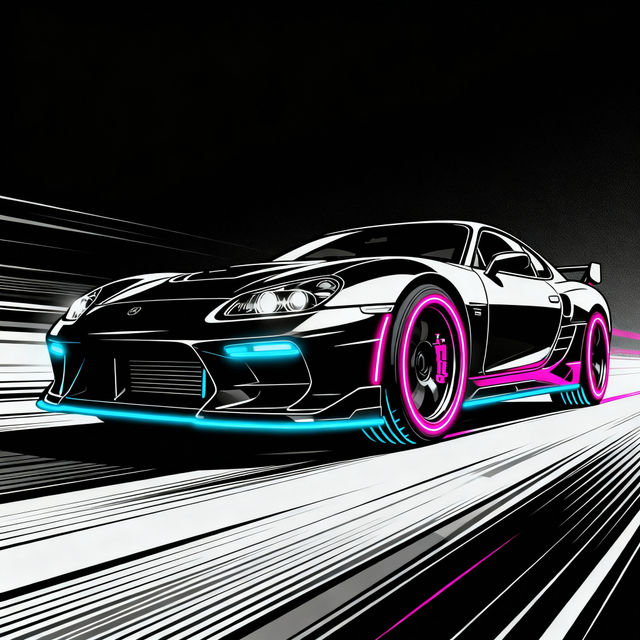 Cool Car Drawings - Made With AI gallery