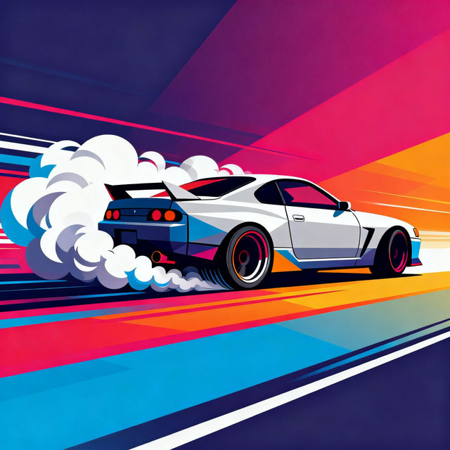Drift Car Drawings - AI Generated gallery