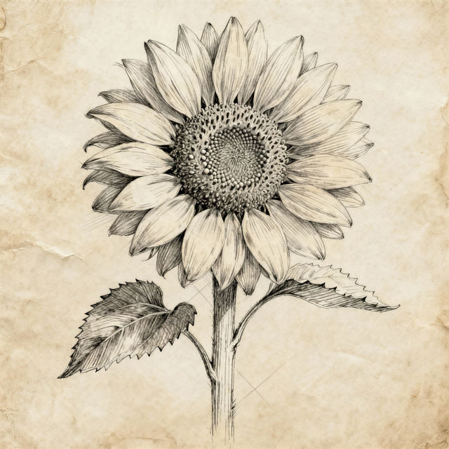 Sunflower Drawings gallery