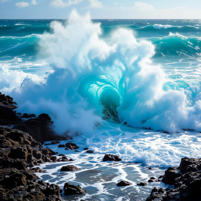 Blue Wave Wallpapers - Made With AI gallery