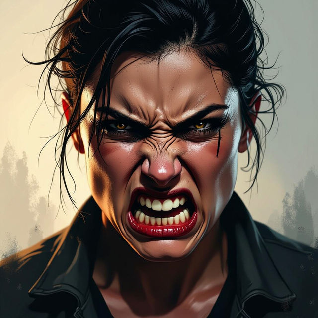 Angry Expression Drawings - AI Generated gallery