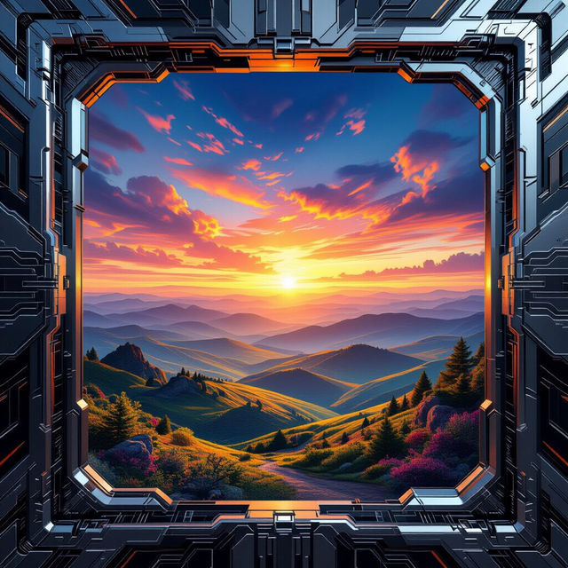 Panoramic Picture Frames - AI Generated gallery