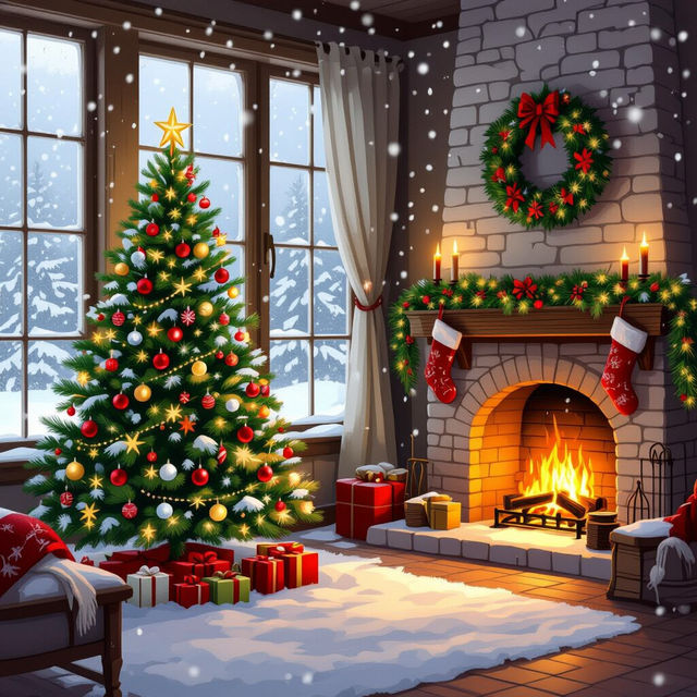 AI Christmas Computer Wallpaper gallery
