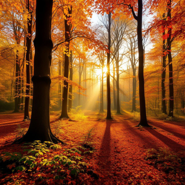 Create Stunning Fall Desktop Wallpaper with AI gallery