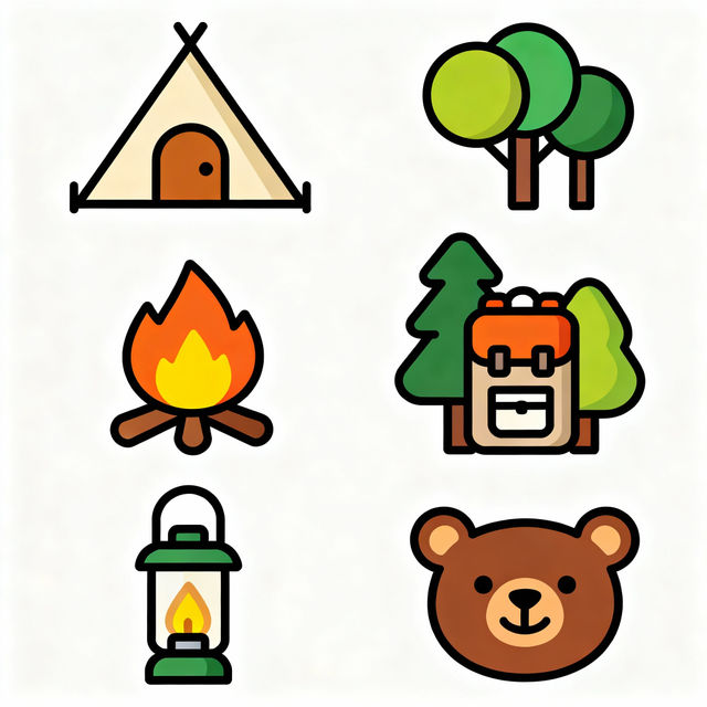 Clipart Camping Images - Made With AI gallery