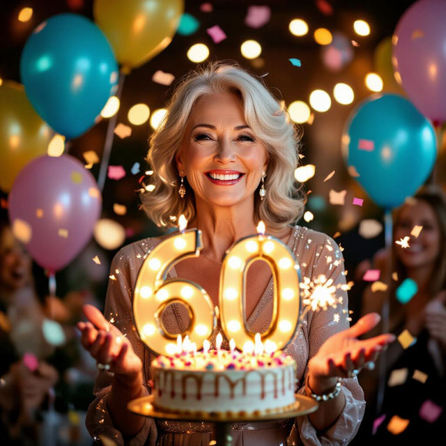 Female Happy 60th Birthday Images gallery