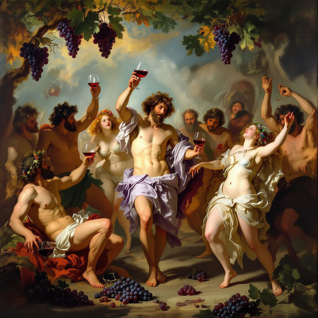 Bacchanalia Art - AI Generated gallery