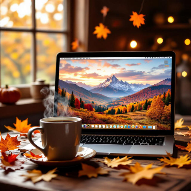 Desktop Aesthetic Fall Wallpaper gallery