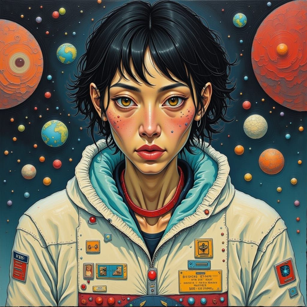 Stunning Woman in Comic Book Art Style