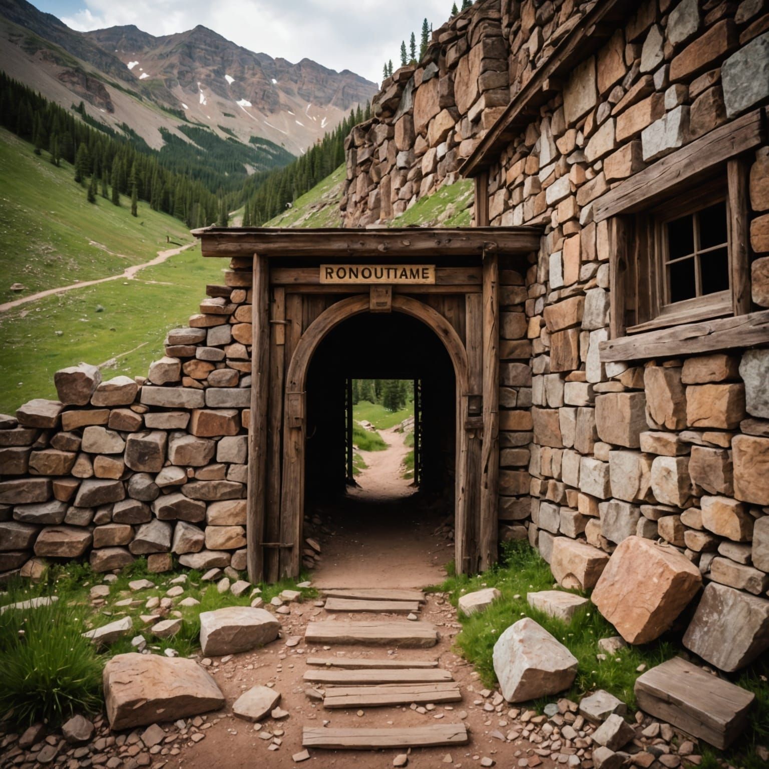 Abandoned Silver Mine Entrance, Colorado, 1888