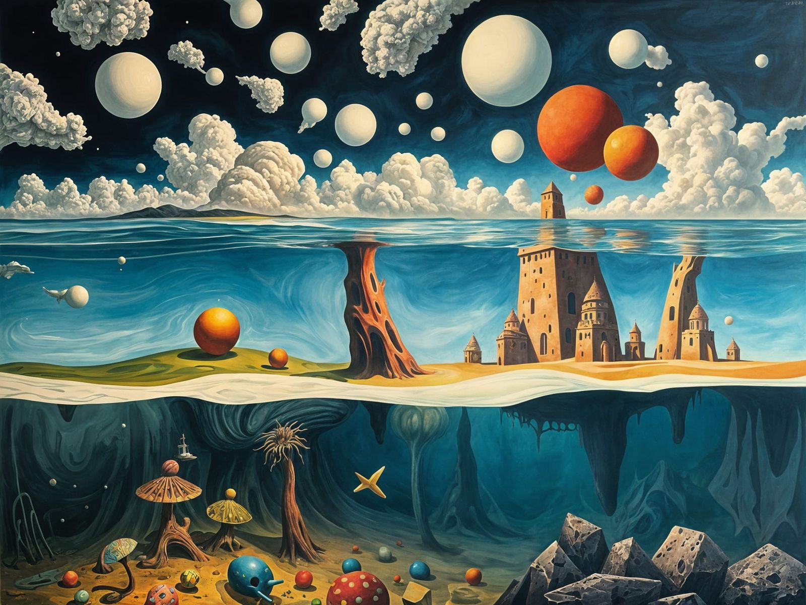 Surreal Cosmic Landscape Unveils Hidden Depths