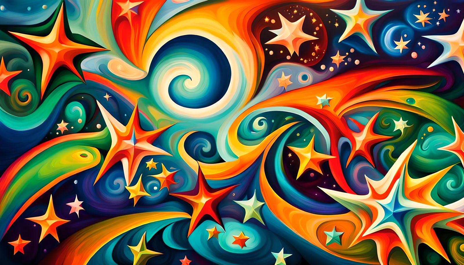 Swirling Newborn Stars in Electromagnetic Plasma Maelstrom