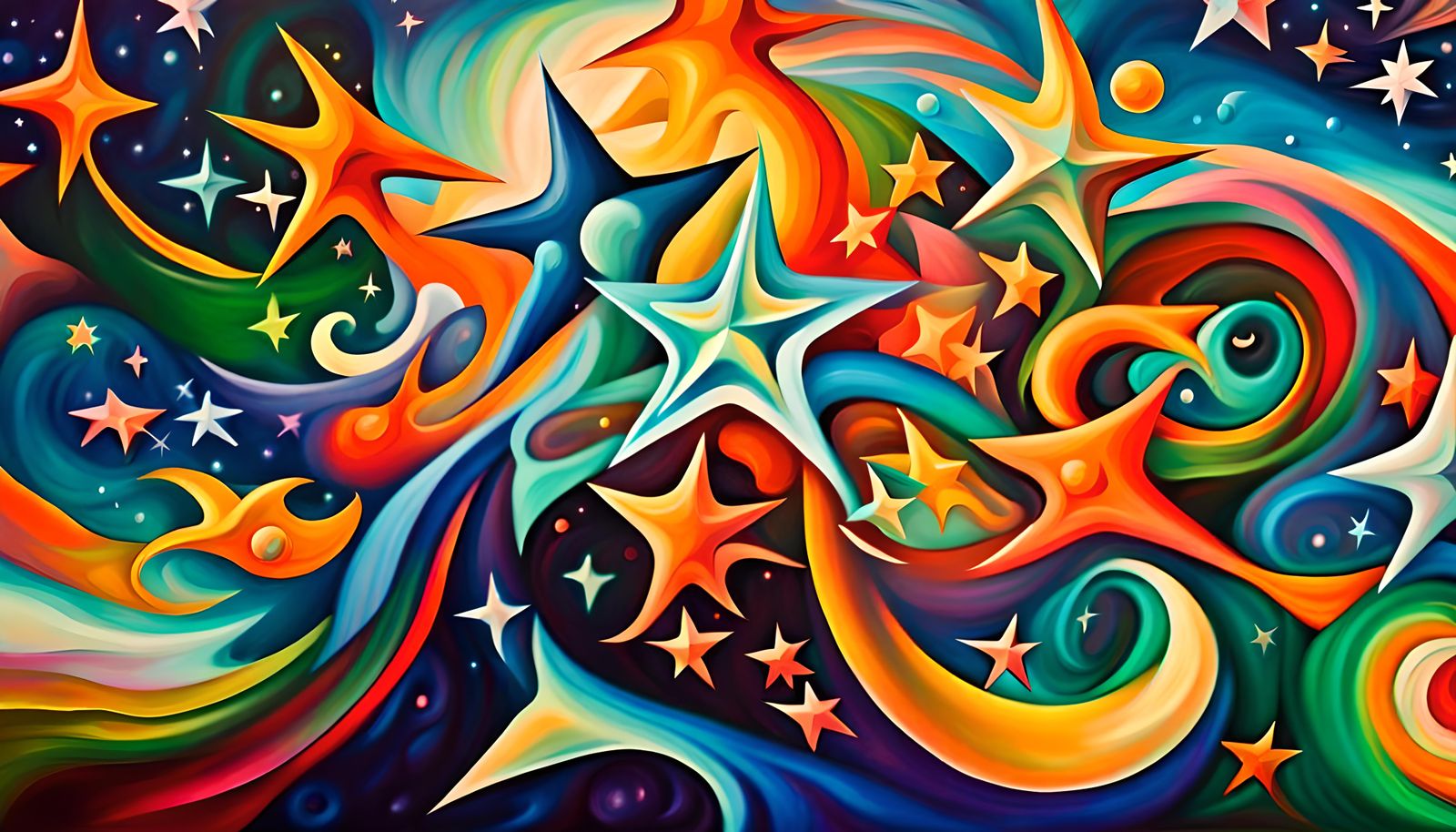 Swirling Stars in Electromagnetic Plasma Maelstrom