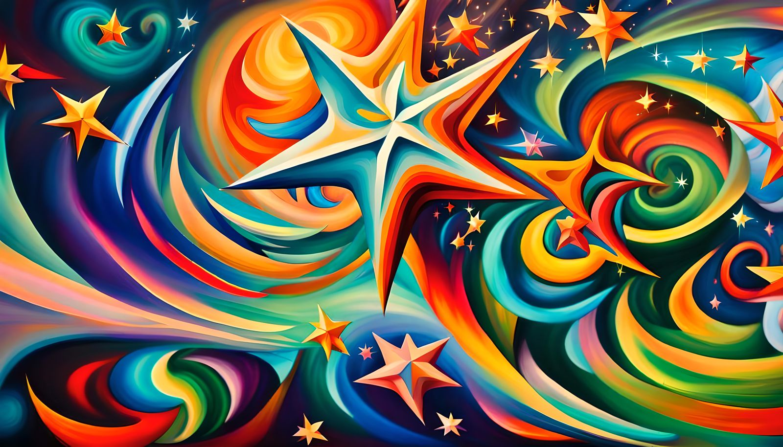 Swirling Newborn Stars in Electromagnetic Plasma Maelstrom