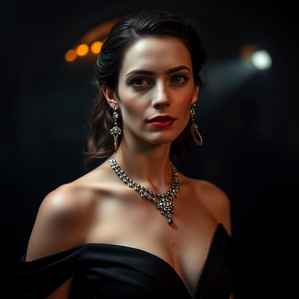 Hyperrealistic Portrait of a Hollywood Star