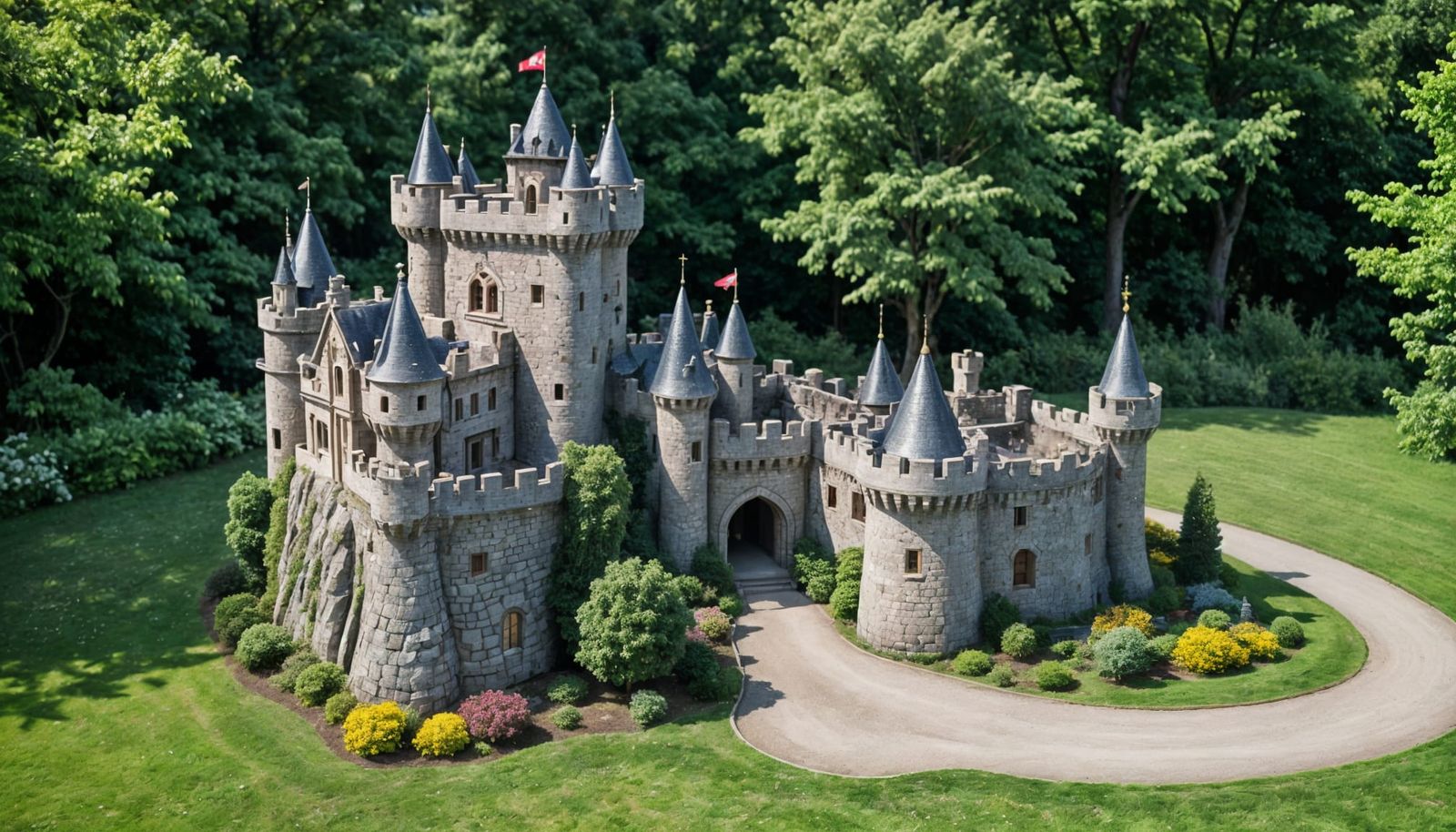 Castle Photography in Bokeh Lighting