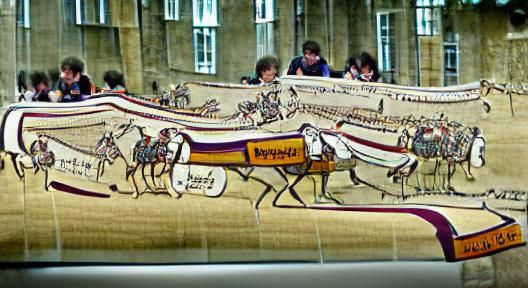 Bayeux-Inspired Art Featuring the Dukes of Hazard